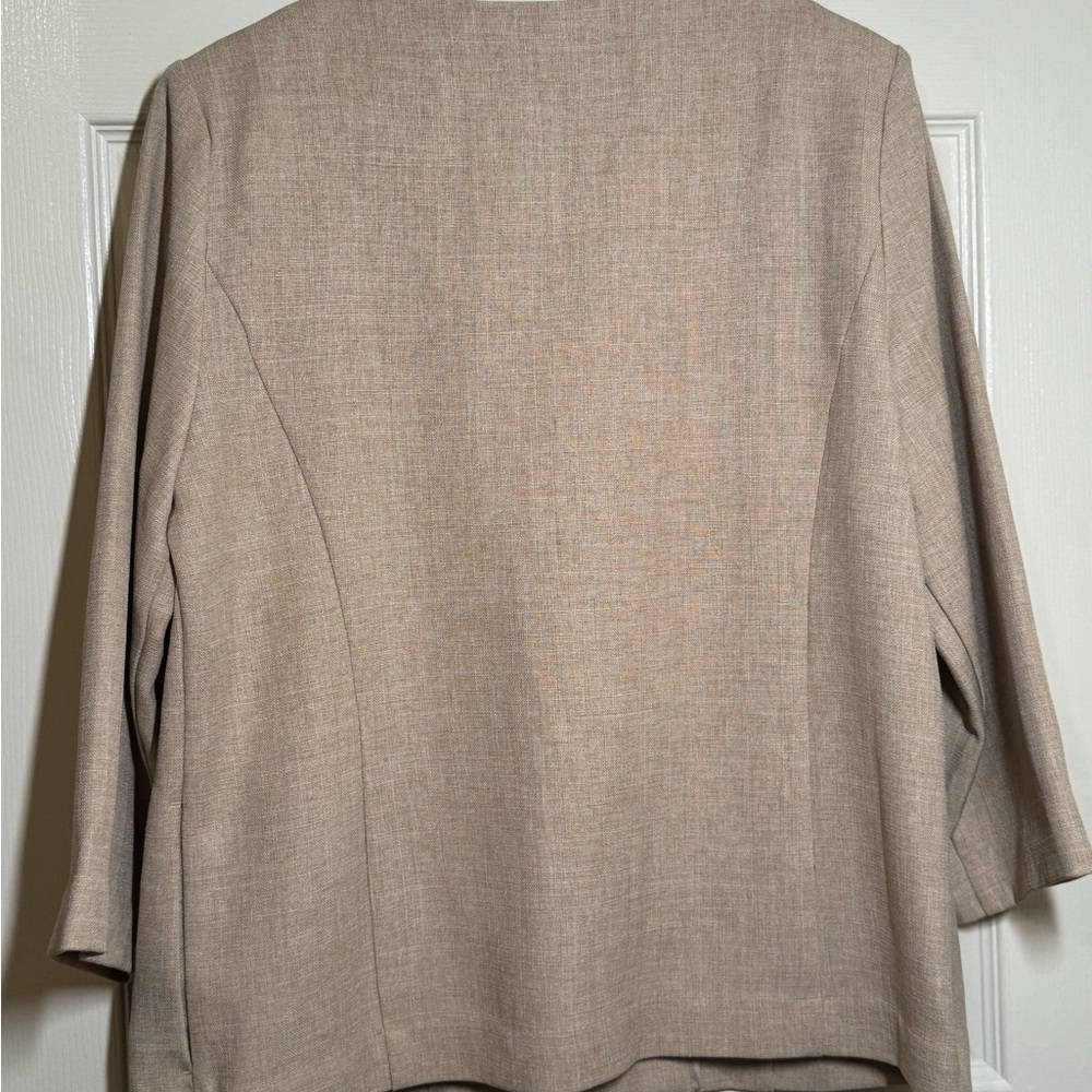 Alfred Dunner Beige Floral Women's Blazer Size 12 - Picture 6 of 6